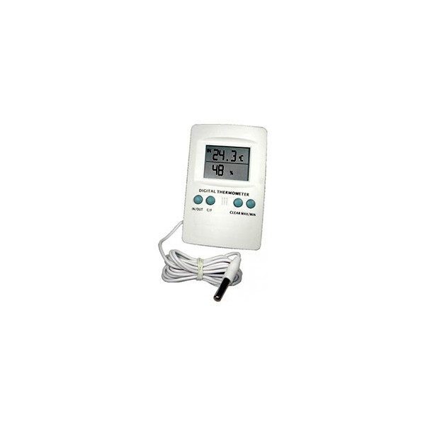 Termohigrometro con sonda para cultivo interior