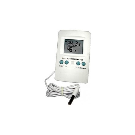 Termohigrometro con sonda para cultivo interior