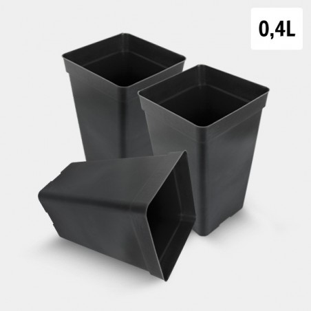 Pack Maceta Cuadrada 0.4L