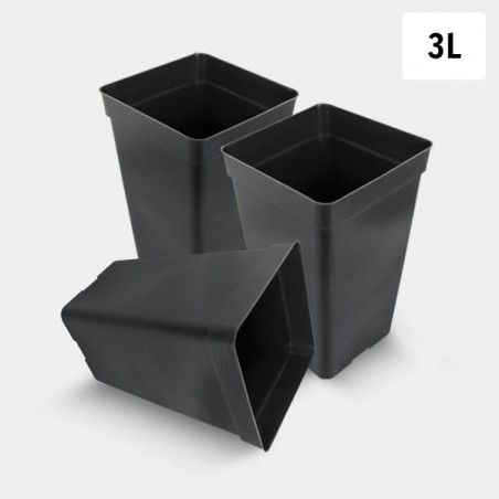 Pack Maceta Cuadrada 3L