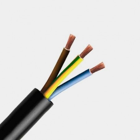 Manguera de 3 x 2,5mm Negra