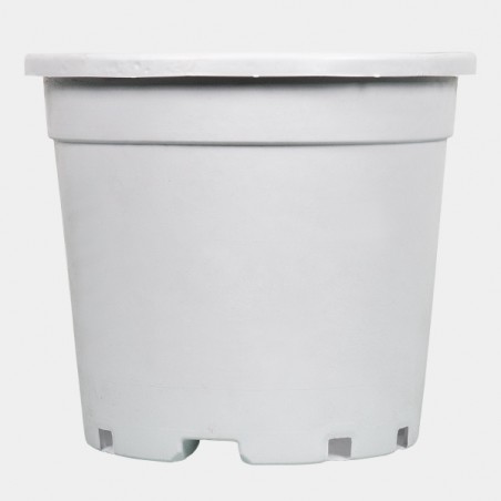 Maceta/contenedor grande blanca con asas 17L