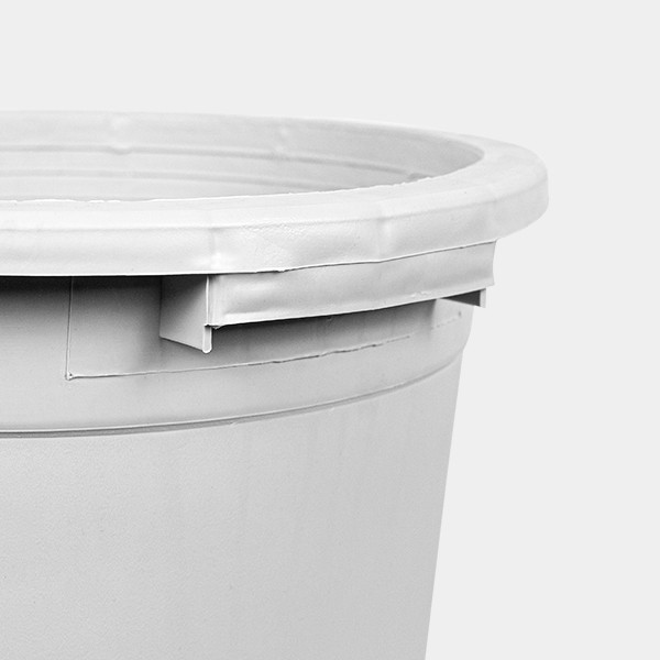 Maceta/contenedor grande blanca con asas 27L
