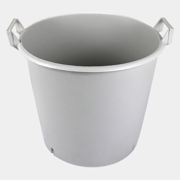 Maceta/contenedor grande blanca con asas 50L