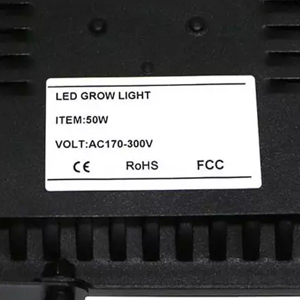 LED COB de Apoyo Waterproof 50w etiqueta